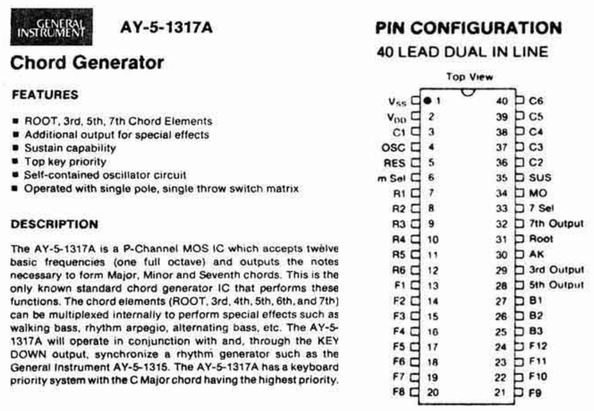 AY-5-1317A Datasheet
