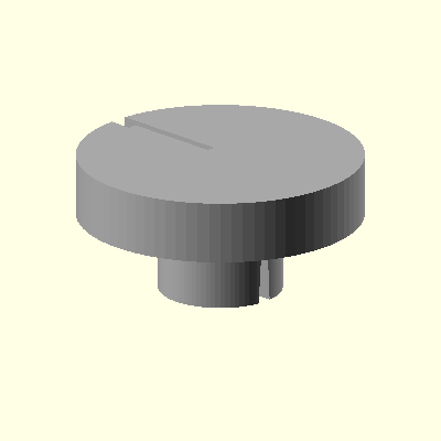 3D Printed button for Omnichords